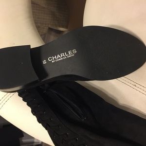Charles David lace-up over-the-knee boots